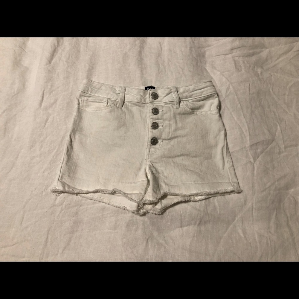 CLEARANCE Gap Denim Girls White High Waist Size 10 Cut Off Shorts